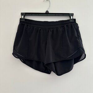Lululemon Womens Black Hotty Hot Shorts Size 10 Tall Athletic 3.5" Lined